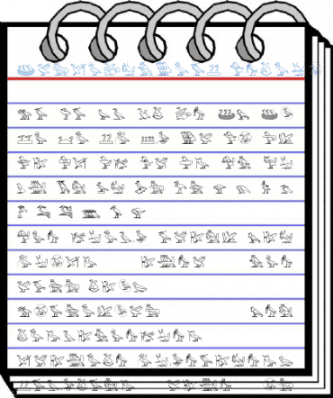 GlyphExtLibJ Medium Font