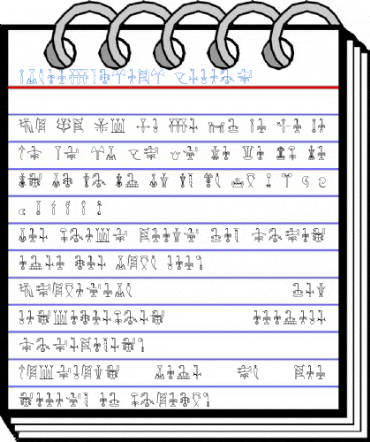GlyphExtLibL Medium Font