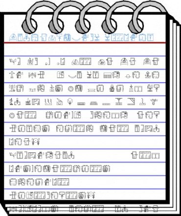 GlyphExtLibM Medium Font