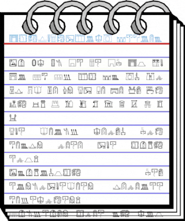 GlyphExtLibN Medium Font