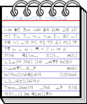 GlyphExtLibO Medium Font