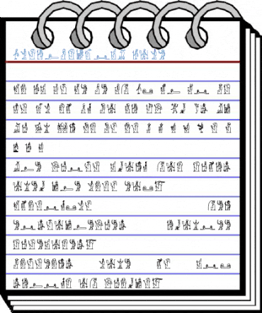 GlyphExtLibU Bold Font
