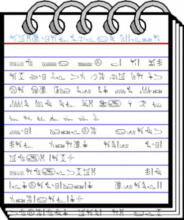 GlyphExtLibX Medium Font