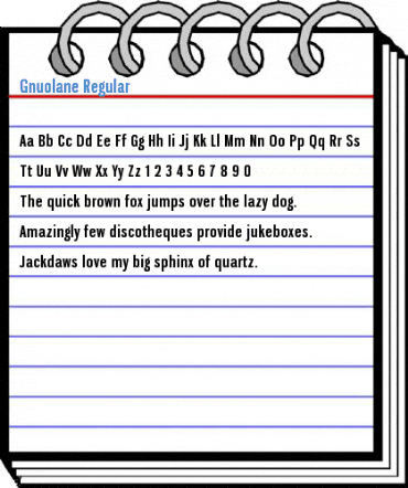 Gnuolane Regular Font