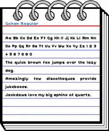 Gohan Regular Font