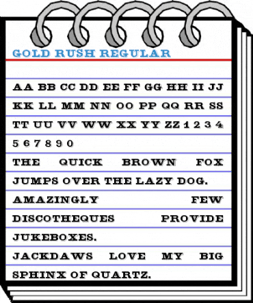 Gold Rush Regular Font