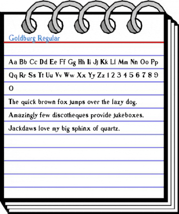 Goldburg Regular Font