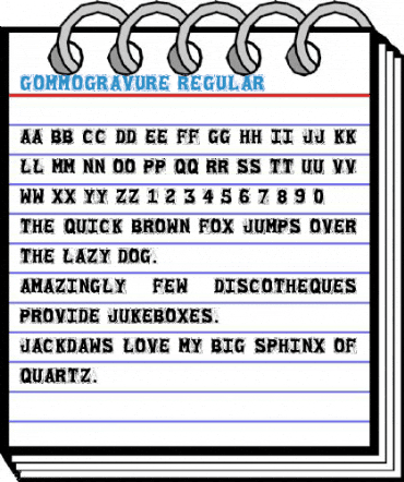 Gommogravure Regular Font