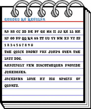 Gomoku Rg Regular Font