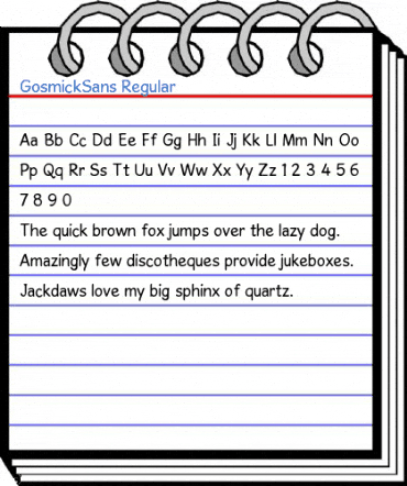 GosmickSans Regular Font