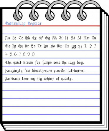 Gothamburg Regular Font