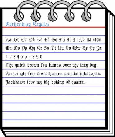 Gothenburg Regular Font