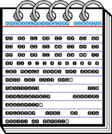 GothicCornerCaps Regular Font