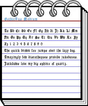 GothicRus Medium Font