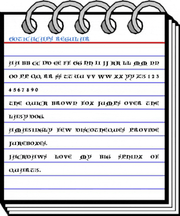GoticaCaps Regular Font