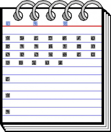 Gotische Initialen Regular Font