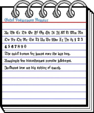 Gotyk Poszarpany Regular Font
