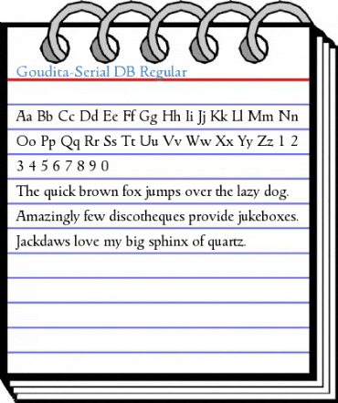 Goudita-Serial DB Regular Font