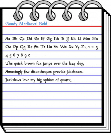 Goudy Mediaeval Bold Font