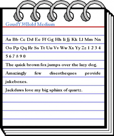 GoudY38Bold Medium Font