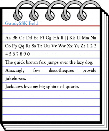 GoudySSK Bold Font