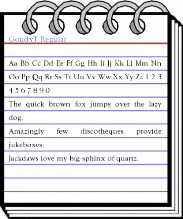 GoudyT Regular Font