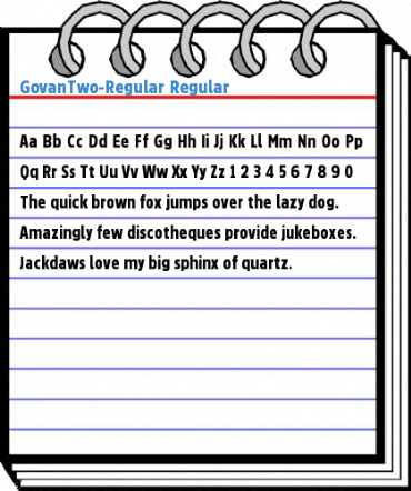 GovanTwo-Regular Regular Font