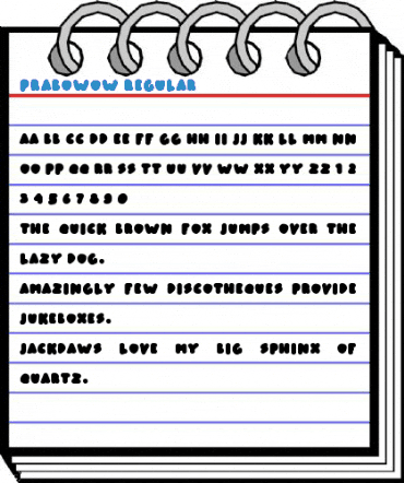 prabowow Regular Font