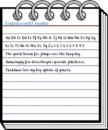 GrafiaScriptUT Regular Font