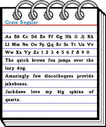 Grain Regular Font