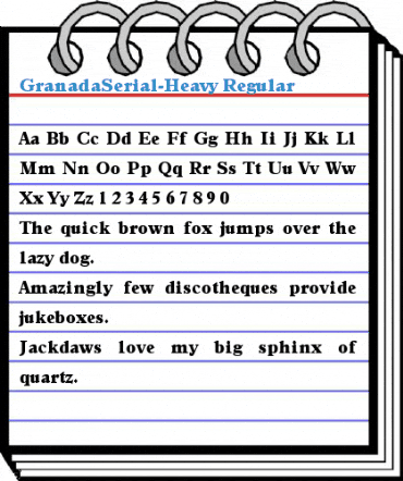 GranadaSerial-Heavy Font