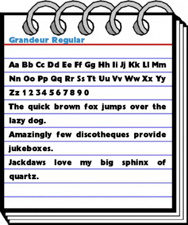 Grandeur Regular Font