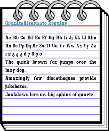 GraniteAlternate Regular Font