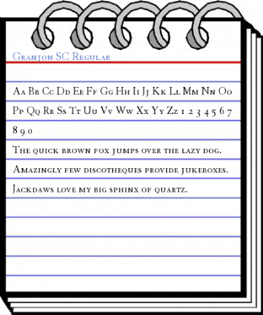 Granjon SC Regular Font