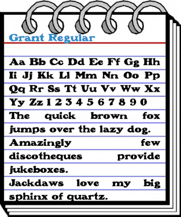 Grant Regular Font