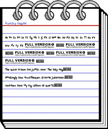 Puckipsy Regular Font
