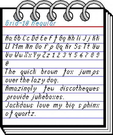 Grid-10 Regular Font