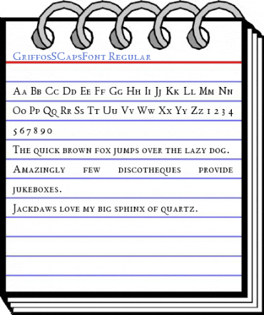 GriffosSCapsFont Regular Font