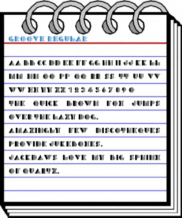 Groove Regular Font