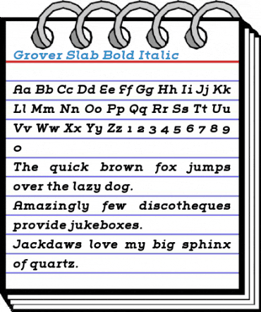 Grover Slab Font
