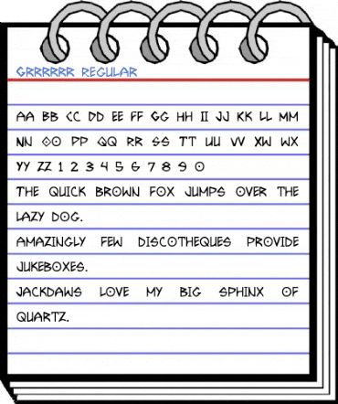 Grrrrrr Regular Font