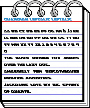 Guardian Leftalic Leftalic Font
