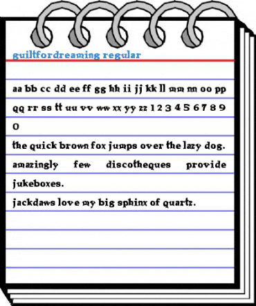 GuiltForDreaming Regular Font