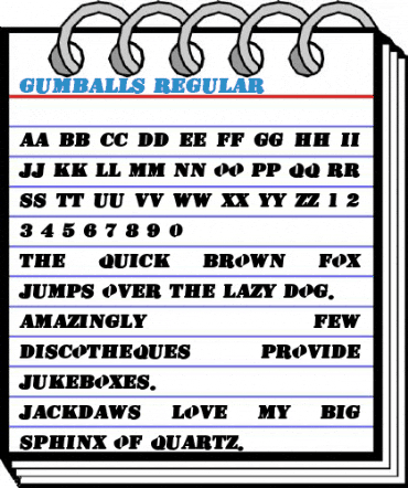Gumballs Regular Font