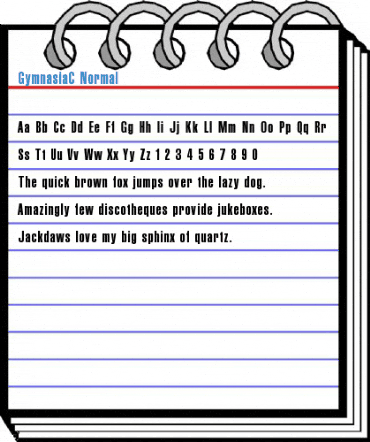 GymnasiaC Normal Font