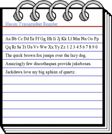 Hacen Typographer Regular Font