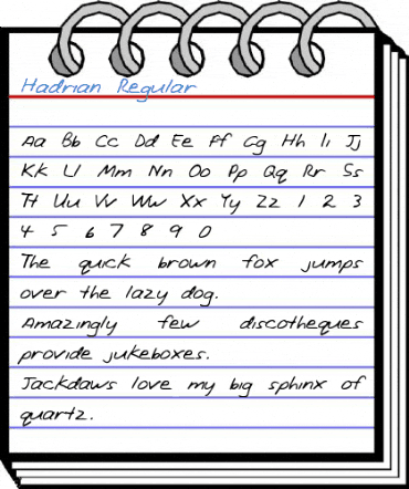 Hadrian Regular Font