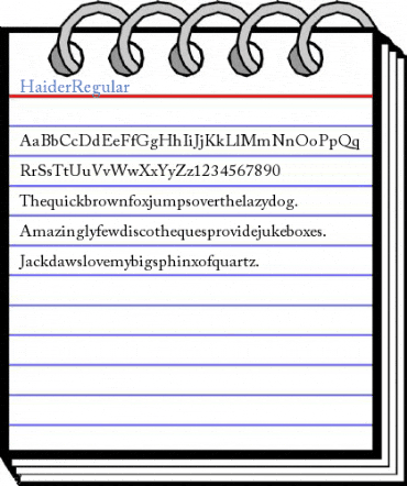 Haider Regular Font