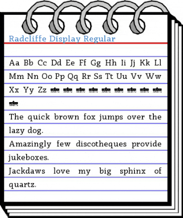 Radcliffe Display Regular Font