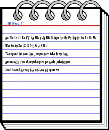 Hair Regular Font